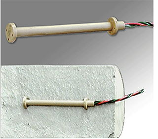 Cast member strain gauge