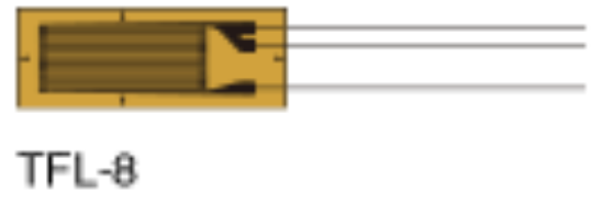 TF series temperature measuring strain gauge